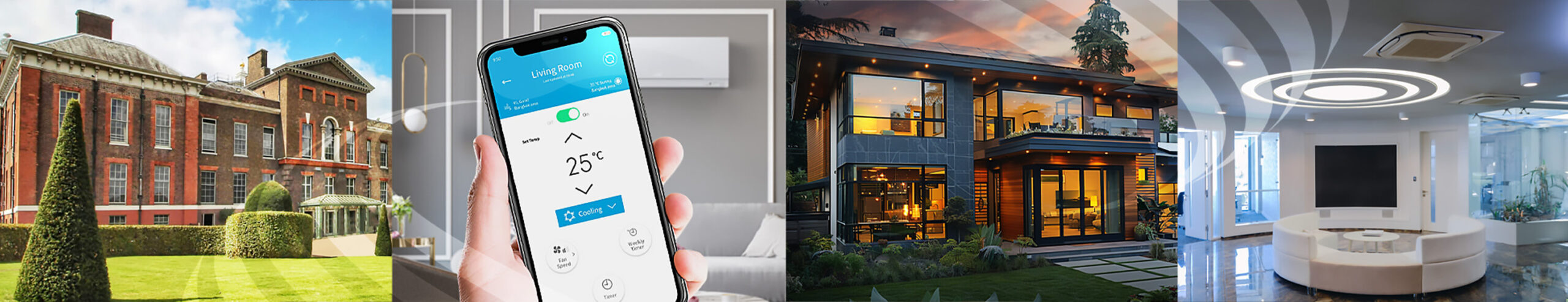 Air conditioning and ventilation systems for luxury residential properties